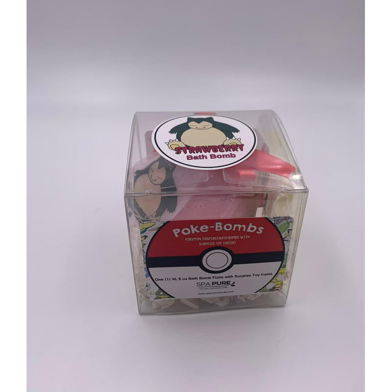 Pokemon Bath Bomb for Kids with Surprise Toys Inside (Pokemon) USA Made, Natural