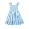 thumbnail image 3 of Tigivemen Flower Girls Dresses Floral Boho Sleeveless Sundresss Toddler Girl Wedding Guest Dress Size 8-9 Y, 3 of 6