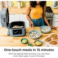 thumbnail image 3 of Ninja SF300C Speedi Rapid Cooker & Air Fryer, 6-Qt. Capacity, 10-in-1 Functionality, Meal Maker, Sea Salt Gray Refurbished Excellent  Tested & Guaranteed, 3 of 11