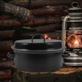 thumbnail image 3 of Shisuyan Covered Roasting Pan With Lid Black Iron Roasting Pot For Daily Use In Kitchen 1 Set 10.6X9.4X6.9in, 3 of 9