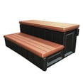 thumbnail image 3 of Confer Plastics Accents de Loisirs Spa de Luxe Marches de Spa, 36 Pouces de Large, Bois Rouge, 3 of 5