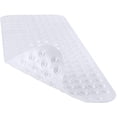 thumbnail image 1 of Bathtub Mat Non Slip, Bath Mats for Tub, Shower Mat with Drain Holes Suction Cups, Machine Washable, Phthalate Free, 34.6 X 15.7 Inches, Clear Black, 1 of 6