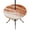 Burnt Orange, variant on Round Outdoor Tablecloth with Umbrella Hole and Zipper, Teal Blue Beach Coastal Tablecloth with Elastic Waterproof, Summer Nautical Seaside Ocean Ombre Patio Table Covers for 55" - 60" Pool Tables