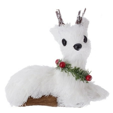 White Deer Christmas Ornaments Raz Imports 4