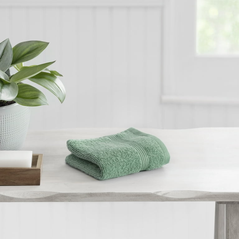 Mainstays Performance Solid Washcloth 12 x 12