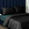 thumbnail image 4 of Ntbay 2 Pack Satin Standard Breathable Pillowcases for Hair and Skin, Ultra Soft and Smooth Pillow Cases Set with Hidden Zipper, 20" x 26", Black, 4 of 5