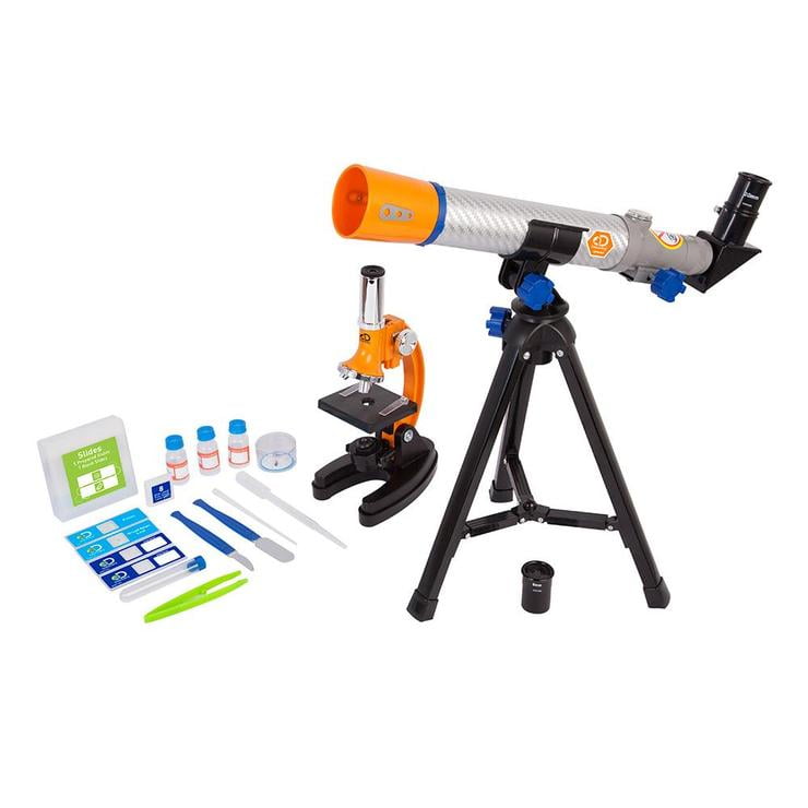 Soltero Trascender Calificación National Geographic Telescope and Microscope Set - Walmart.com