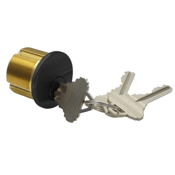 SGACAI Cilindros de cerradura de embutir SC1 con ranura para llave Cilindro de embutir de latón tipo KD de Adams Rite T4