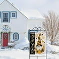 thumbnail image 6 of Happy New Year Gnome Decorative House Flag, Celebration Champagne Fireworks Stars Garden Yard Outside Decorations, 2025 Black Gold Outdoor Large Burlap Home Decor Double Sided 28 x 40, 6 of 6