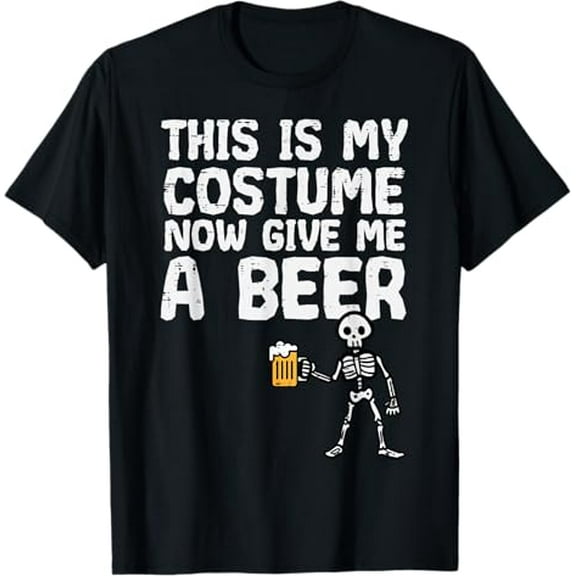 Halloween This Is My Costume Give Me Funny Skeleton Dad Men T-Shirt tee