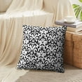 thumbnail image 4 of LALILO Throw Pillow Covers Victorian Damask Black Elegant Floral Cushion Cover 18" x 18", 2 Pack, 4 of 6