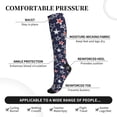 thumbnail image 2 of Sikiie Watercolor Stars 1 Pairs Compression Socks for Men and Women 15-20 mmHg Running Support Socks, 2 of 7
