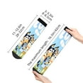 thumbnail image 3 of Saiise Bluey Funny Socks Men Women Adults Novelty Graphic Crew Tube Socks Crazy Design Casual Dress Socks for Sports,Running,Travel, 3 of 7
