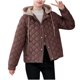 thumbnail image 2 of Parkas de manga larga para mujer, con bolsillos, cortas, holgadas y gruesas, con capucha, ropa de bolsillo, ropa de manga larga, top de poliéster para mujer, 2 of 6