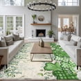 thumbnail image 3 of 8x10 Area Rugs for Living Room, St. Patrick's Non Slip Area Rugs for Kitchen Bedroom Entryway, Luck Shamrock Eucalyptus Leaves Flowers Vintage Washable Carpet Runner Rug Floor Mats for Bedroom, 3 of 8