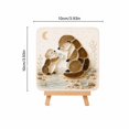 thumbnail image 4 of DIY Sea Glass Art Kit, Cute Animal Glass Mosaic Kit for Adults, Beginner Craft Set with Colorful Sea Glass Pieces and Display Easel, Cozy Handmade Tabletop Decor Gift, 4 of 8