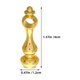 thumbnail image 2 of WEUVEB 10Ud Accesorios Para Muebles En Zinc Dorado Duradero Post End Cap Para Barandillas Interiores, 2 of 7