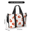 thumbnail image 2 of Travel Duffle Bag Simple Red & White Lobster Print Travel Tote Bags Carry on Luggage Waterproof Weekender Bags with Top Handle Adjustable Shoulde Strap for Travel Gym, 2 of 5