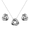 White Gold, variant on Cate & Chloe Ashley 18k White Gold Plated Knot Jewelry Set, Gift for Women