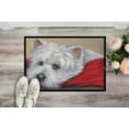 thumbnail image 2 of Carolines Treasures PPP3284MAT Westie Red Pillow Door Mat Indoor Rug or Outdoor Welcome Mat 18x27 Doormat  18H X 27W, 2 of 3
