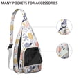 thumbnail image 3 of Vintage Rose Shoulder Backpack - Romantic Peony Bloom Print Crossbody Bag, Fashionable Lightweight for Daily Commute, 3 of 4