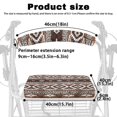thumbnail image 6 of HELLHERO Stain Proof Seat & Back Covers Walker Covers with Dust Proof Non Slip Outdoors and Home Christmas, Vintage Geometric Motif, 6 of 7