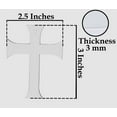 thumbnail image 5 of Traceease 3" inches Cross Shape With Hole Clear Acrylic Ornament Blank Transparent Keychain Pendantsfor DIY Crafts Projects - Pack of 25, 3mm Thickness - WE, 5 of 7