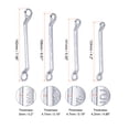 thumbnail image 3 of Uxcell 45-Degree Offset Box End Wrench Set, 5.5-24mm Metric CR-V Steel with Rolling Pouch, 8-Piece, 3 of 7