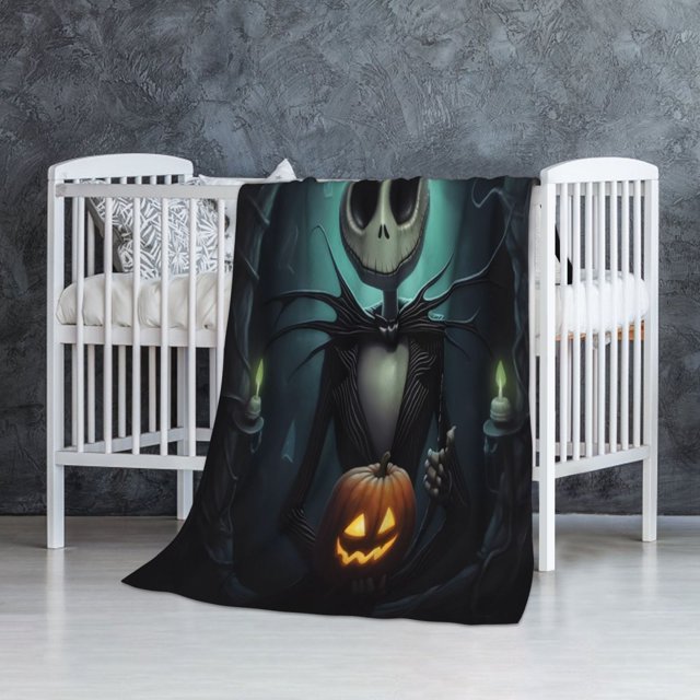 Manta polar de Pesadilla antes de Navidad, súper suave y acogedora, manta de franela ligera y cómoda, manta de felpa cálida para sofá, cama, 30 x 50 pulgadas