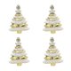 thumbnail image 1 of 8x6cm 4 Pack Christmas Ball Special-Shaped Christmas Tree Decoration Props Gift Plastic Painted Christmas Tree Gold, 1 of 5