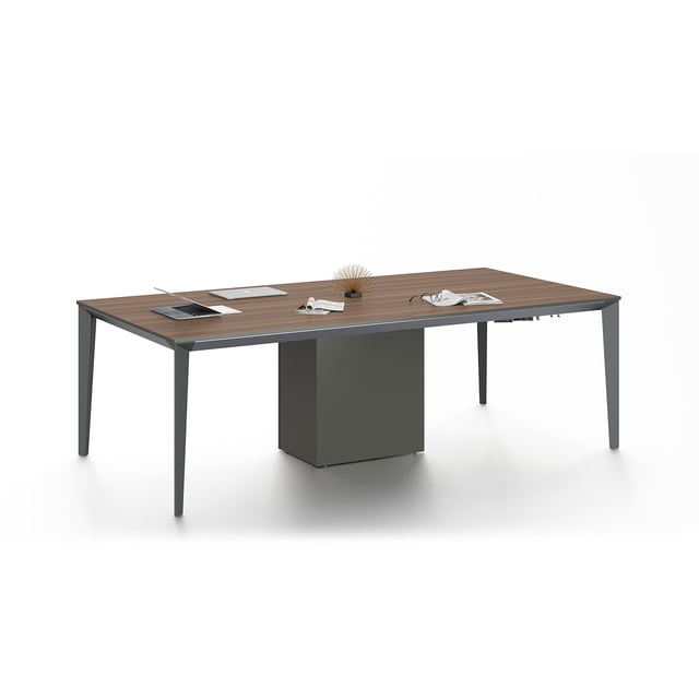 Mesa de Juntas Mundo In Cracovia Gris Nogal 240x120x76 cm