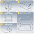 thumbnail image 6 of Datingday 3 in 1 Foldable Toddler Couch,Glow in The Dark Fold Out Couch Toddler Sofa,Convertible Sofa to Lounger for Kids, 6 of 7
