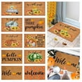Fall Thanksgiving Decorative Door Mat Farmhouse Happy Fall Fuzzy