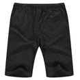 thumbnail image 3 of Iceglad Men's Linen Casual Classic Fit Short Drawstring Summer Beach Shorts, 3 of 8