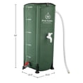 thumbnail image 5 of Pure Garden 26.4-Gallon/100-Liter Collapsible PVC Rain Barrel with Water Spigot, Green, 5 of 7