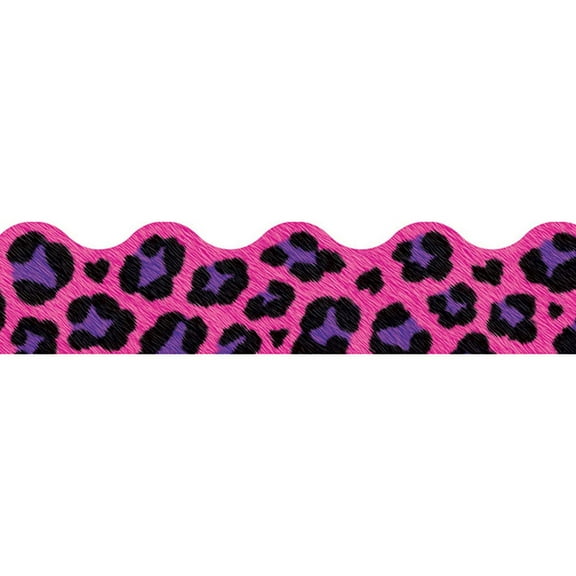 Leopard Pink Border Trim [T92846]