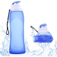 thumbnail image 1 of Bouteille d'Eau Pliable Bouteille d'Eau Pliable Bouteilles d'Eau Pliables BPA Gratuit Souple Réutilisable Bouteille d'Eau de Voyage Souple Pliable Bouteille d'Eau Camping Randonnée 500ml Fuite Preuve, 1 of 7