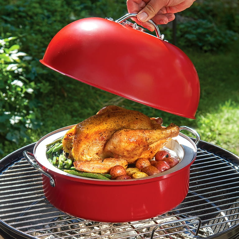 Nordic Ware Kettle Smoker with Grill and Drip Pan - Walmart.com
