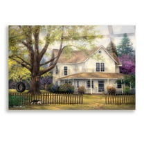 Epic Art 'Simple Country' by Chuck Pinson, Acrylic Glass Wall Art, 16"x12"