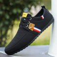 thumbnail image 5 of Zapatos informales para hombre, Zapatillas bajas con cordones para hombre, zapatillas De lona transpirables para exteriores, zapatos antideslizantes para caminar para hombre, Zapatillas De Deporte, 5 of 5