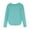 13# Cyan, variant on YDDIAN Long Sleeve Shirts for Teen Girls Stretch Oversized Side Slit Tops Curved Hem Crewneck Tunic Fall Fashion Cute Tees Army Green 120