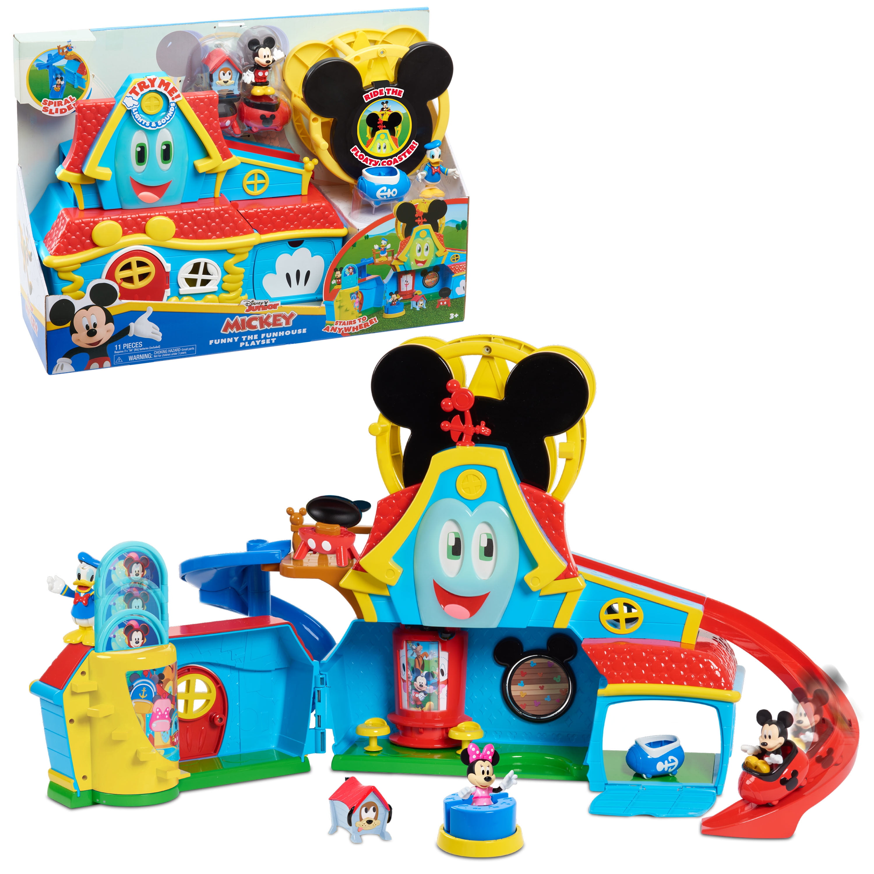New Disney Junior Mickey Mouse Clubhouse Deluxe Playset Lights Sounds ...