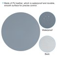 thumbnail image 4 of Unique Bargains 8.7'x8.7' Mouse Pad, PU Leather Waterproof Round Desk Pad Writing Mat, Light Blue, 4 of 7