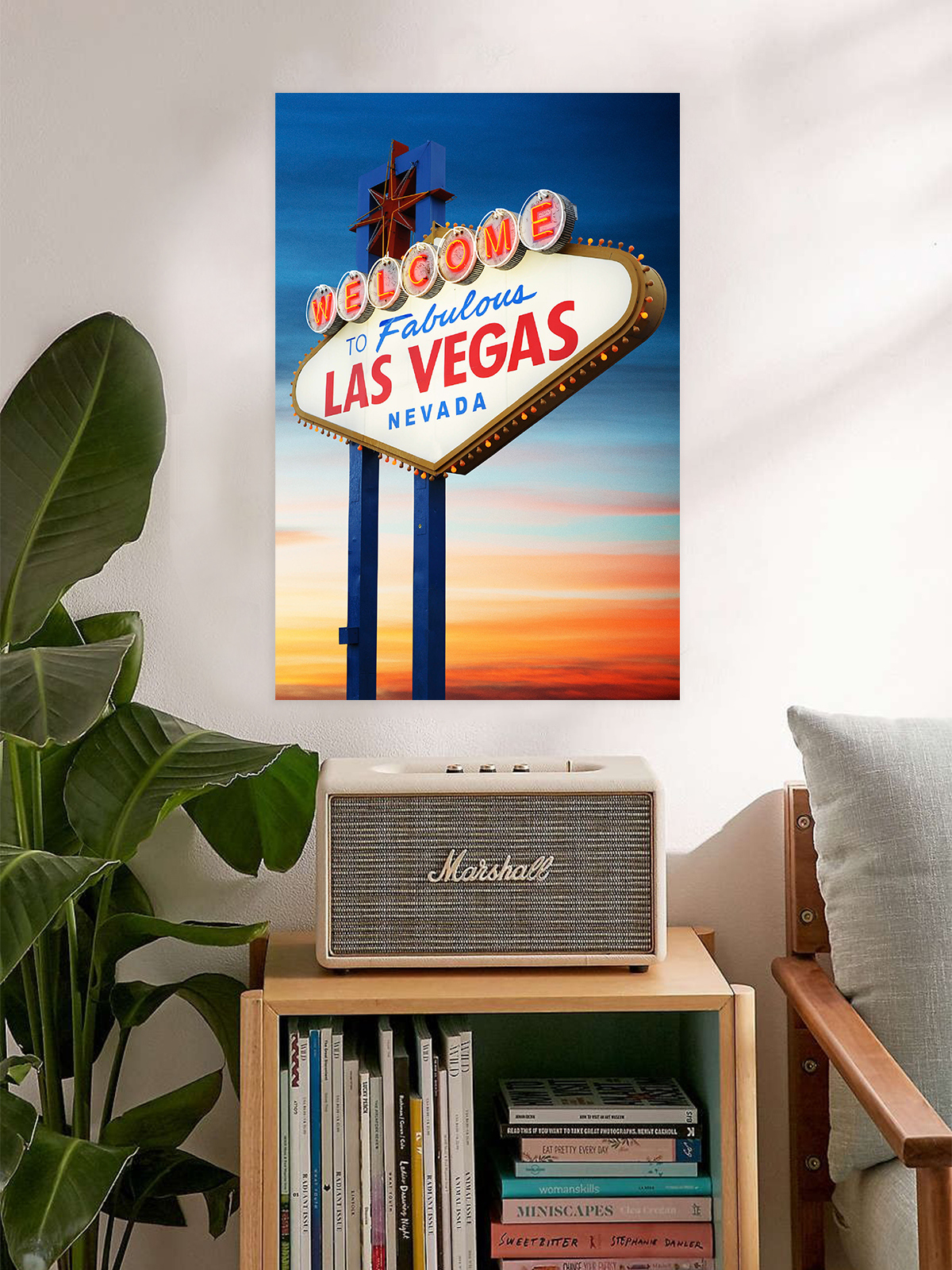 Awkward Styles Welcome to Fabulous Las Vegas Sign Poster Artwork Las Vegas Printed Decor for Office Welcome to Fabulous Las Vegas Poster Wall Art Printed Photo American Poster Stylish Decor Ideas - image 2 of 3
