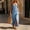 Sky Blue, variant on Split Slip Maxi Dress for Women, Straight Square Neck Thin Strap Solid Elegant Beach formal Long Dress Sky Blue XL(XL)