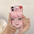 thumbnail image 1 of Funda de silicona a prueba de golpes para iphone, carcasa con dibujos de chicas japonesas de anime para iphone 14 13 pro max 11 12 mini 8 plus 7 se2 se3 6s xr xs x Fivean unisex, 1 of 2
