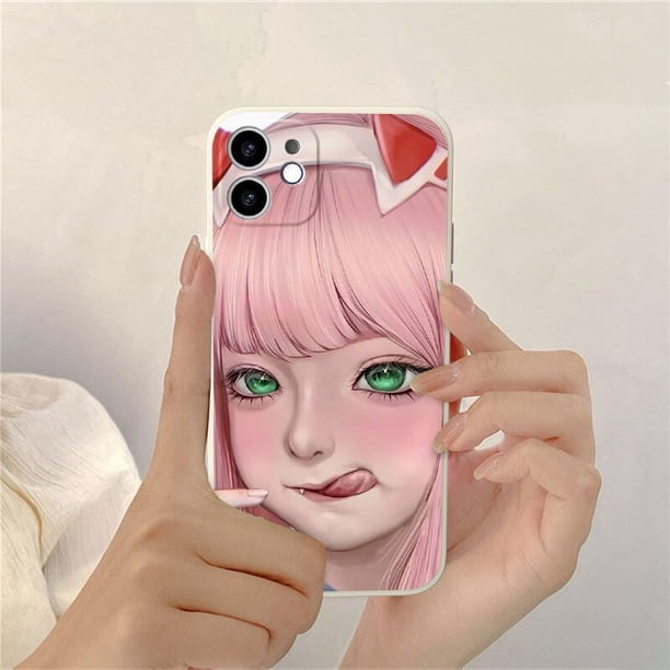 Funda de silicona a prueba de golpes para iphone, carcasa con dibujos de chicas japonesas de anime para iphone 14 13 pro max 11 12 mini 8 plus 7 se2 se3 6s xr xs x Fivean unisex