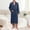 Dark Blue, variant on Mens Shawl Collar Satin Robe Long Sleeve Silk Kimono Bathrobe for Men Lightweight Soft Mens Silky Satin Robe with Pockets,Brown