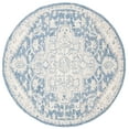 thumbnail image 2 of Safavieh Micro-Loop Braylon Floral Area Rug, Blue/Ivory, 3' x 3' Round, 2 of 11