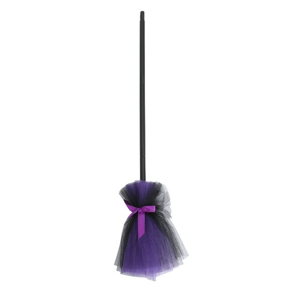KAKOWELY 1 pieza de accesorios de Halloween, adorno de escoba de bruja, accesorio para espectáculo de disfraces